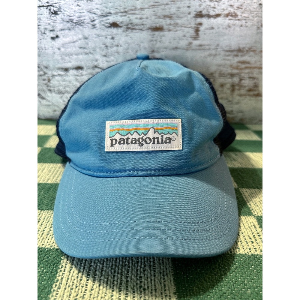 Patagonia Snap Back Trucker Hat in Blue 5 panel